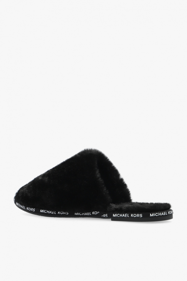 Black Frieda fur slides Michael Michael Kors Vitkac Canada